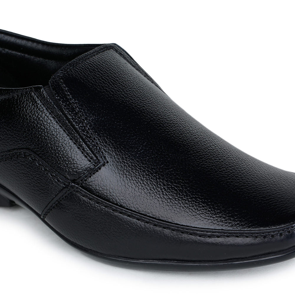 Fortune (Black) Classic Loafer Shoes For Men HOL-11 By Liberty