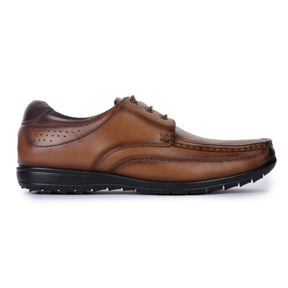 Healers Formal (Tan) Lace-Up Shoes For Men FL-1414 By Liberty