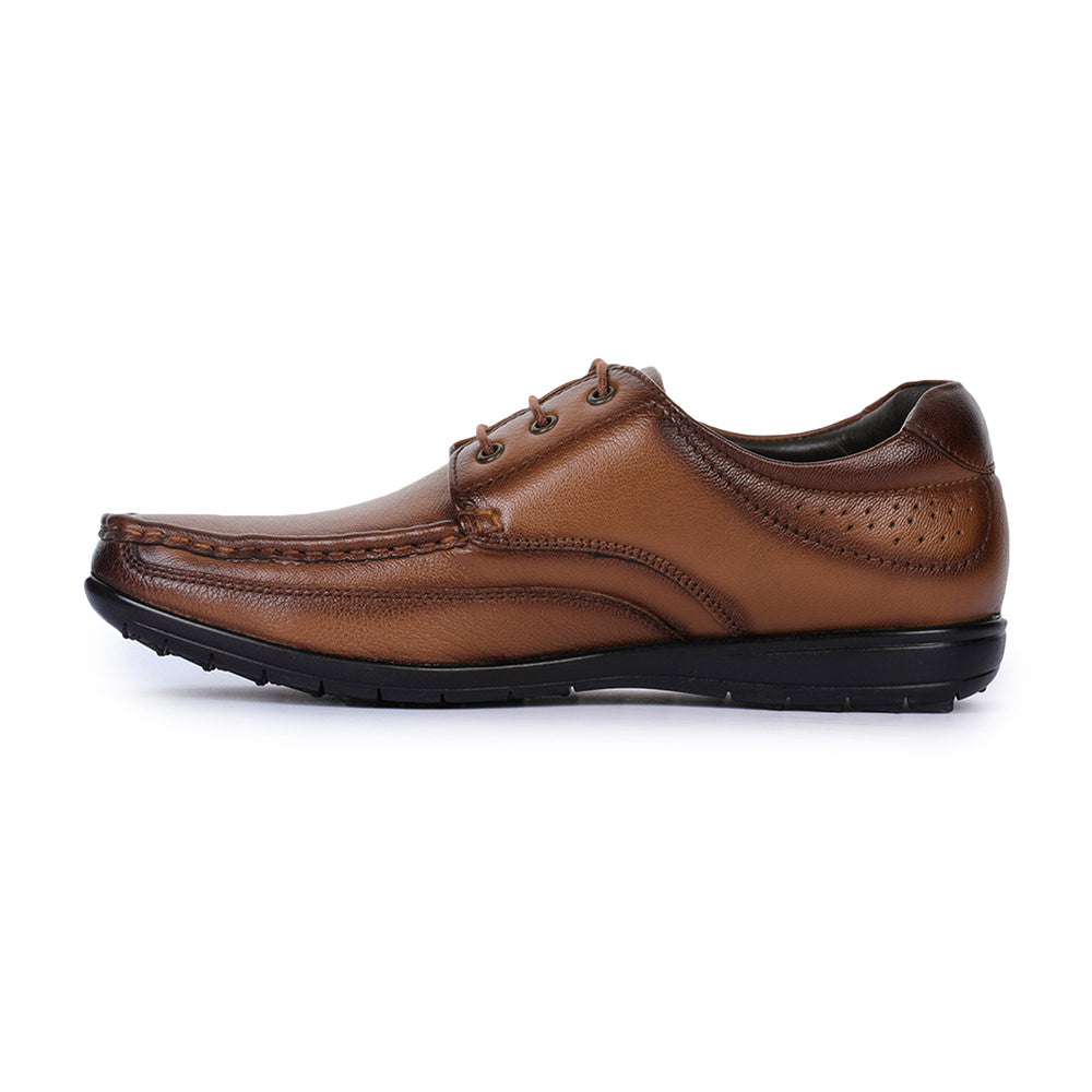 Healers Formal (Tan) Lace-Up Shoes For Men FL-1414 By Liberty