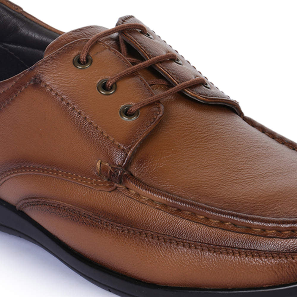 Healers Formal (Tan) Lace-Up Shoes For Men FL-1414 By Liberty