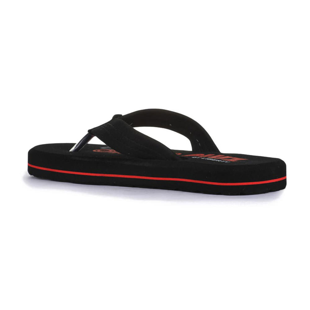 A-HA Casual Black Flip-Flops For Men ORTHO-1 By Liberty