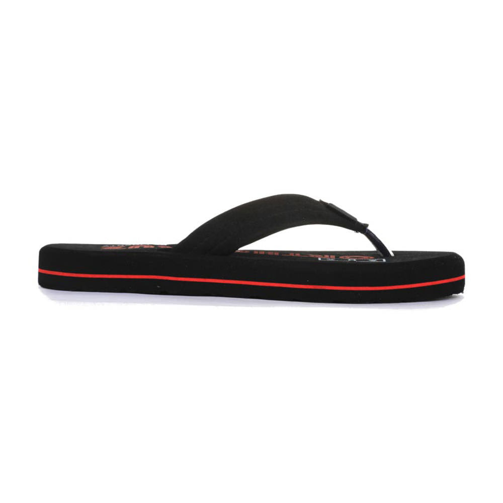 A-HA Casual Black Flip-Flops For Men ORTHO-1 By Liberty