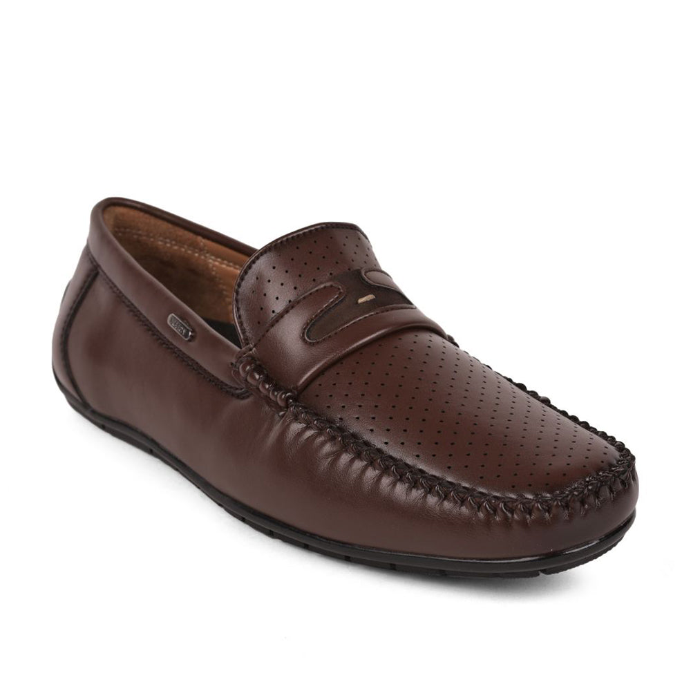 Fortune (Brown) Penny Loafer Shoes For Men Fdy-22 By Liberty