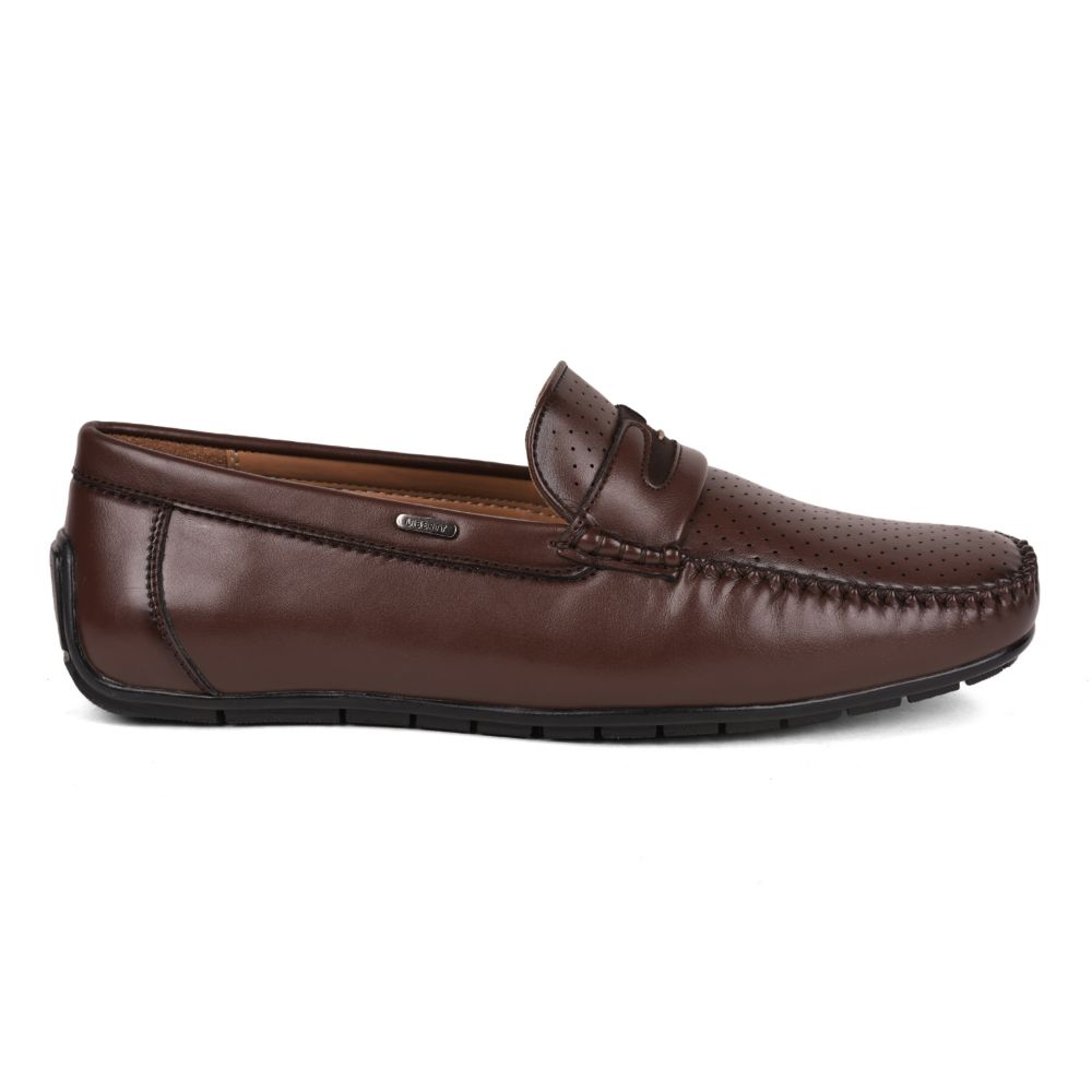 Fortune (Brown) Penny Loafer Shoes For Men Fdy-22 By Liberty