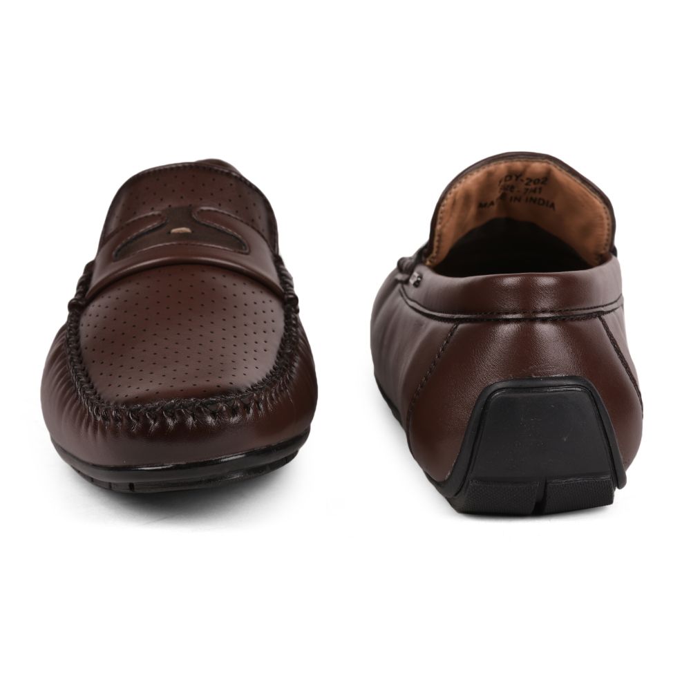 Fortune (Brown) Penny Loafer Shoes For Men Fdy-22 By Liberty