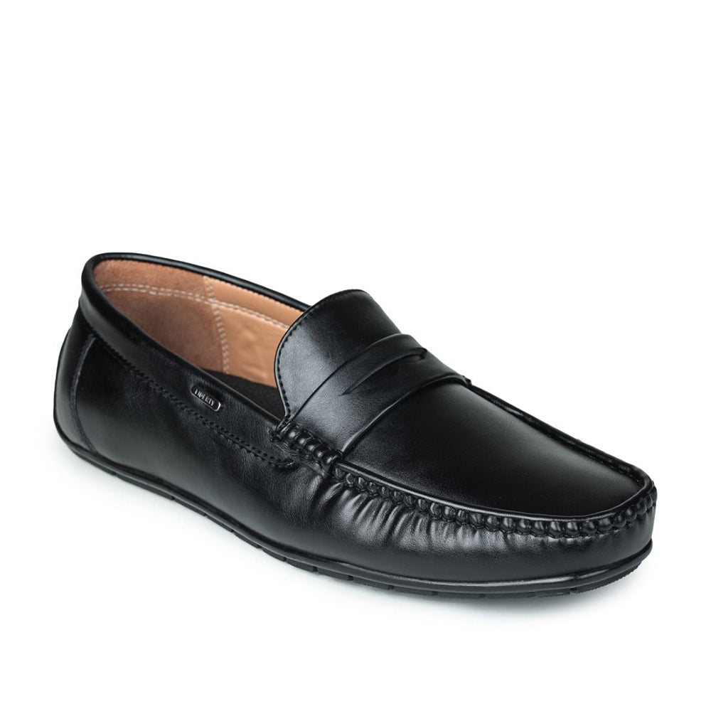 Fortune (Black) Penny Loafer Shoes For Men Fdy-26 By Liberty