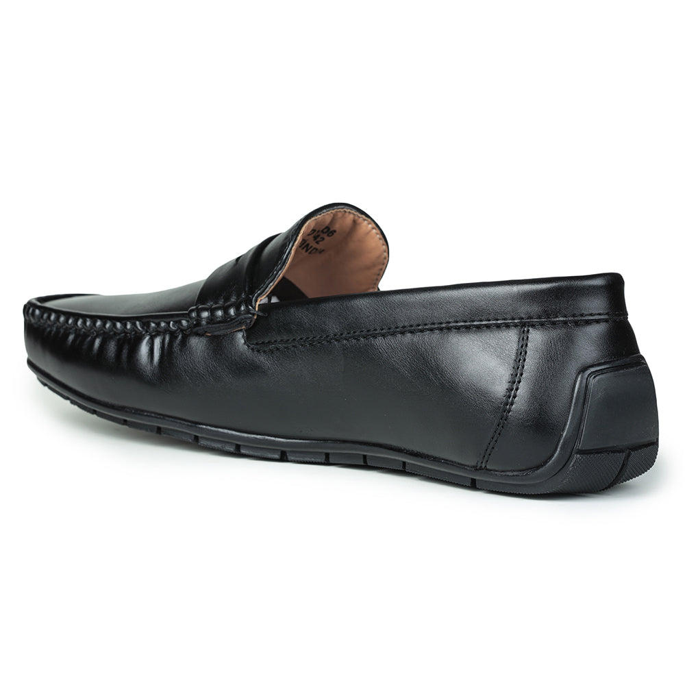 Fortune (Black) Penny Loafer Shoes For Men Fdy-26 By Liberty