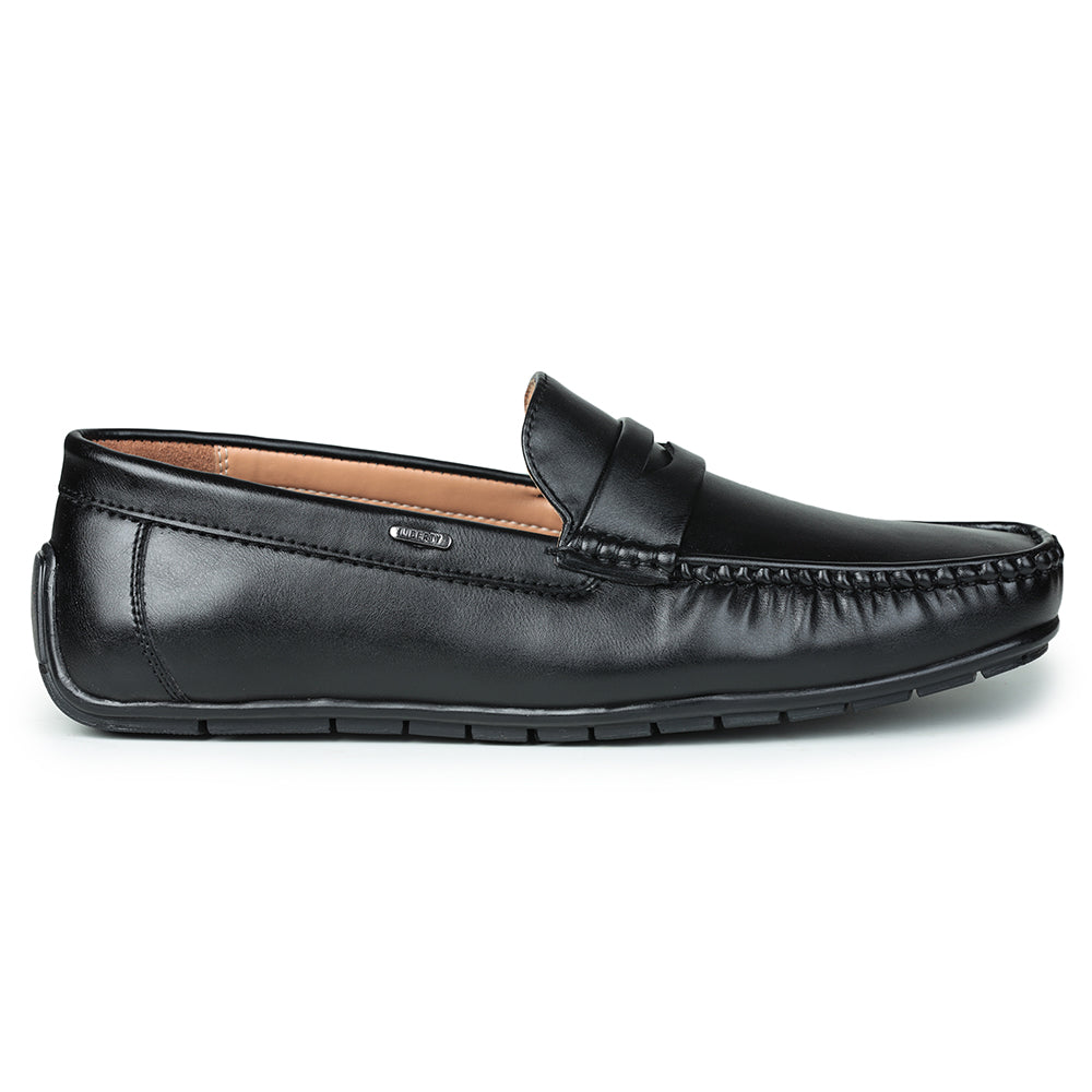 Fortune (Black) Penny Loafer Shoes For Men Fdy-26 By Liberty