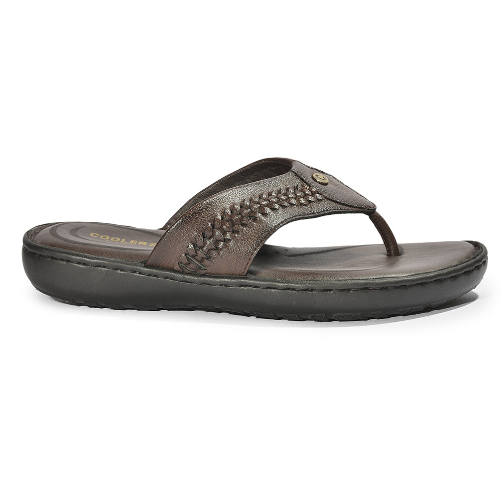 Coolers By Liberty LFL-11 Formal Brown Slippers & Flip-Flop For Men