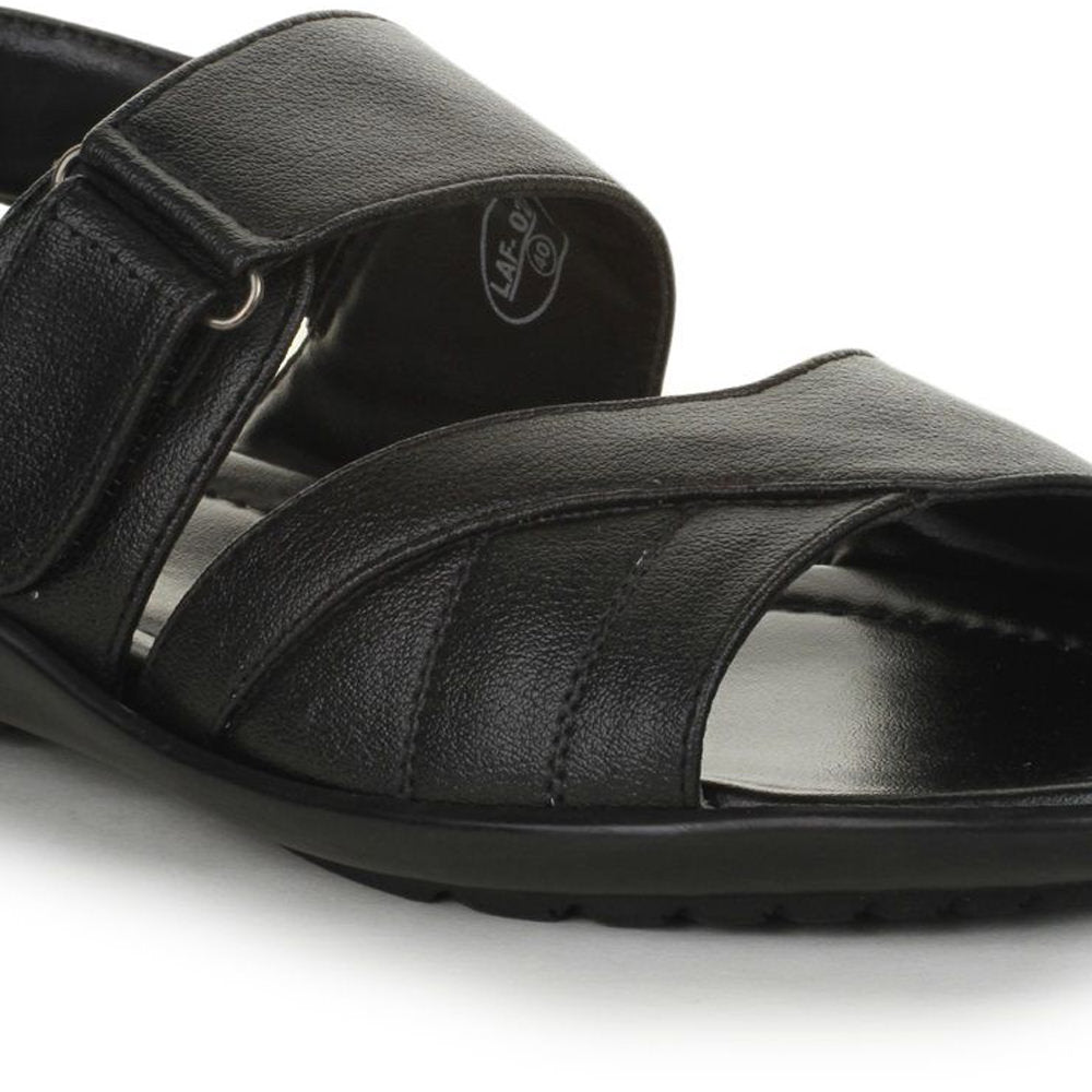 Coolers Formal (Black) Sandals For Men LAF-22 By Liberty