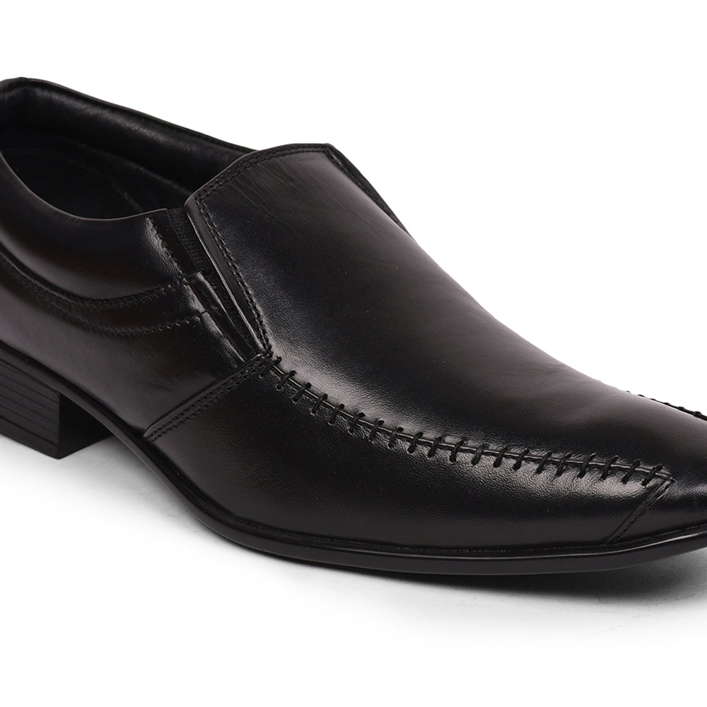 Fortune (Black) Classic Loafer Shoes For Men JPL-117 By Liberty