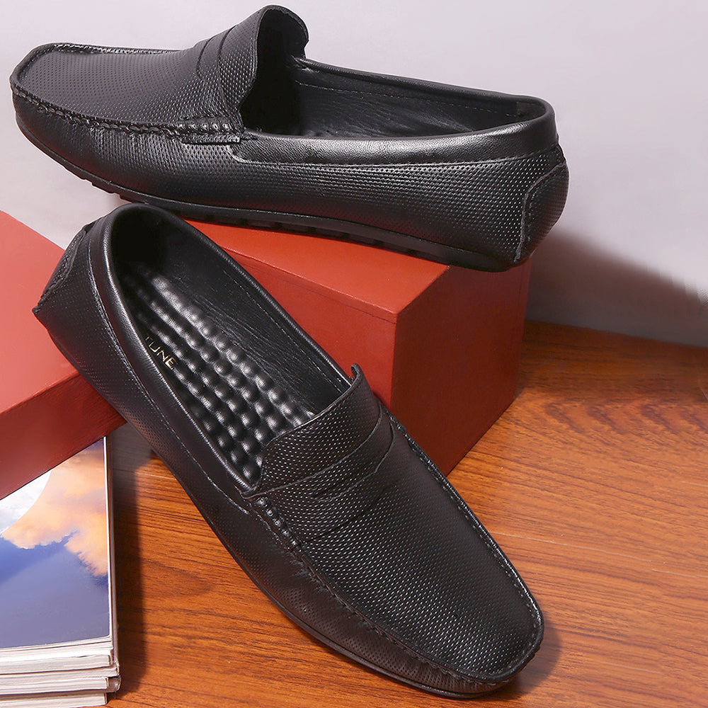 Fortune (BLACK) Casual Loafer Shoes For Men AVN-5 By Liberty