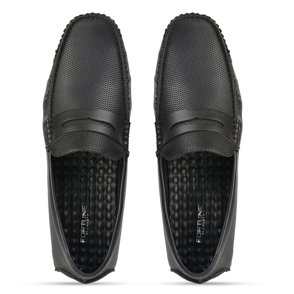 Fortune (BLACK) Casual Loafer Shoes For Men AVN-5 By Liberty