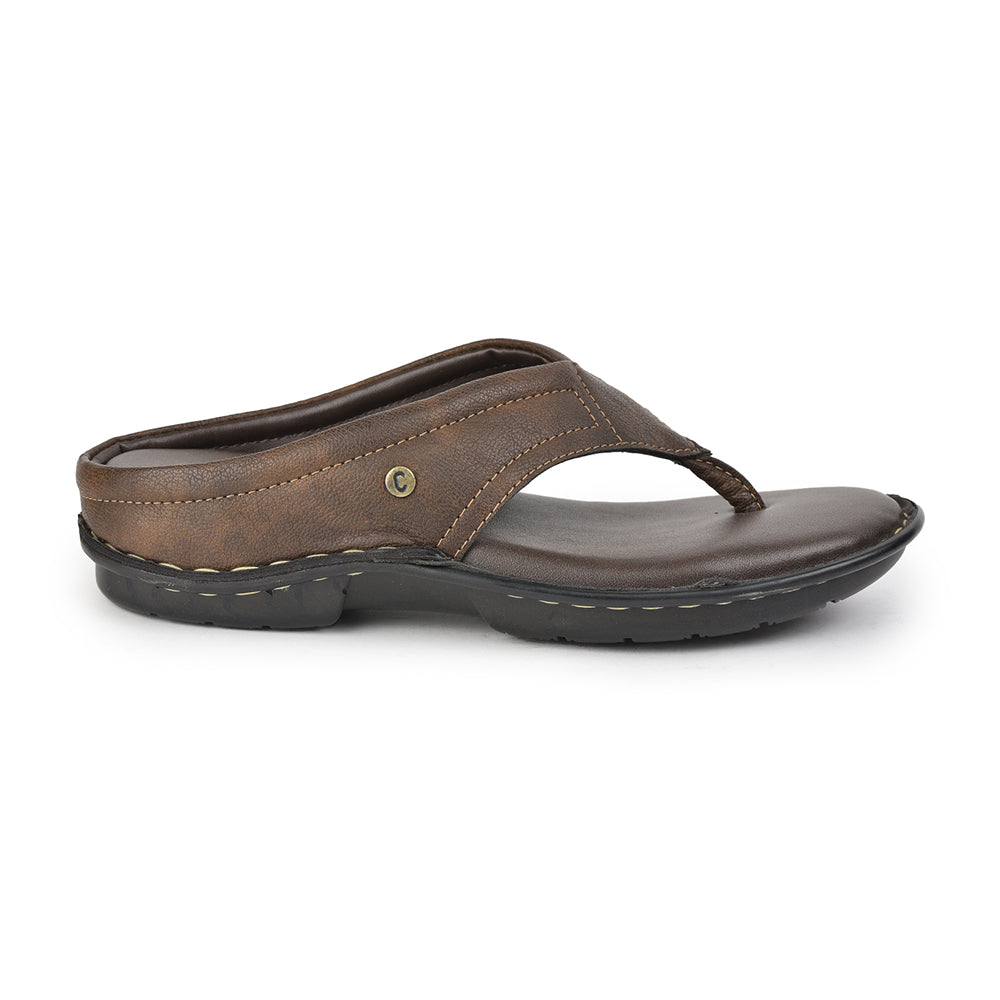 Coolers Casual (Brown) Slippers For Men AVN-8 By Liberty