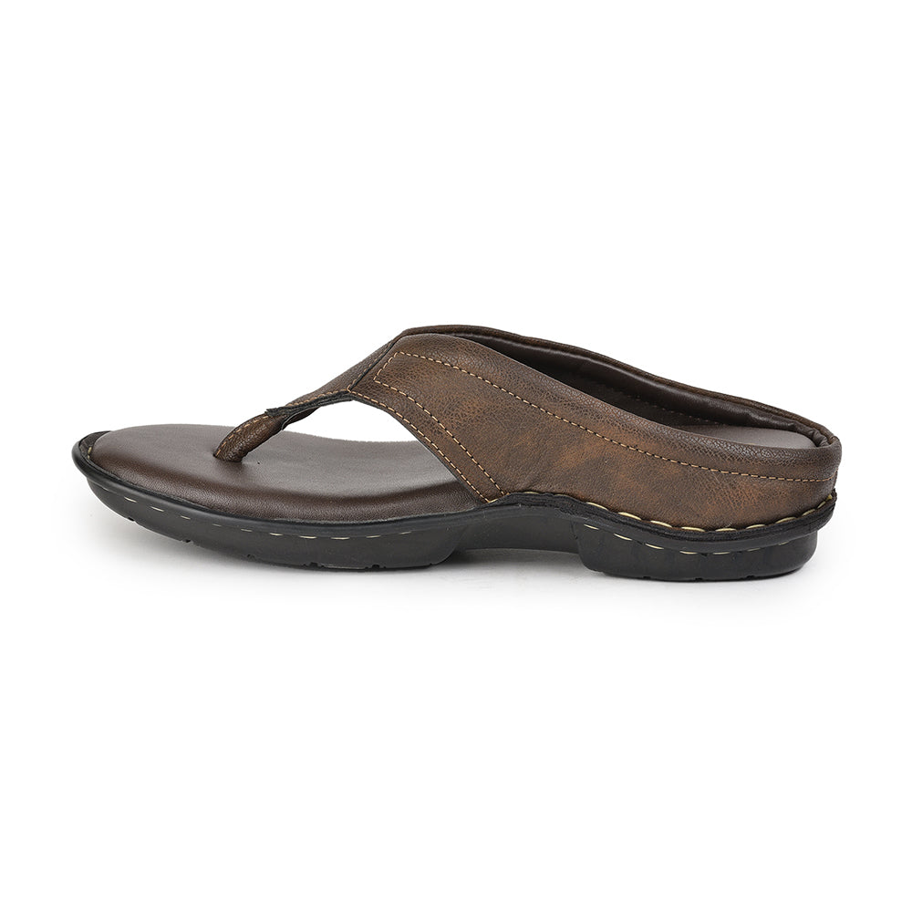 Coolers Casual (Brown) Slippers For Men AVN-8 By Liberty