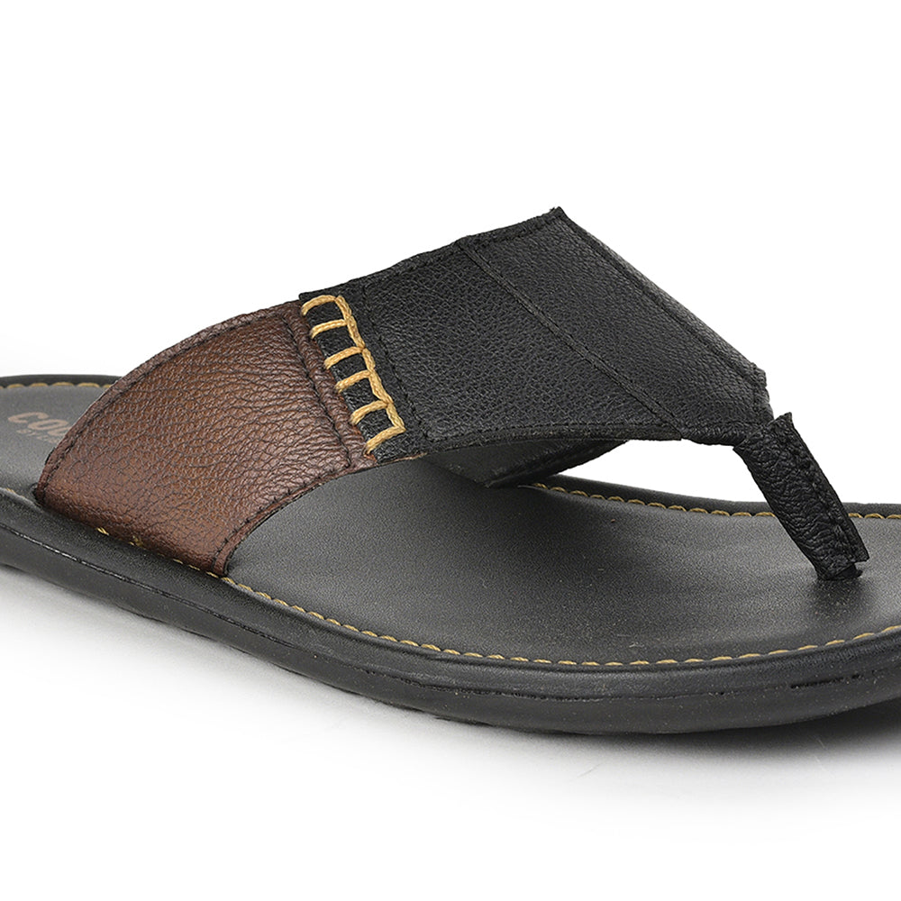 Coolers By Liberty AVN-13 Casual Black Slippers For Men