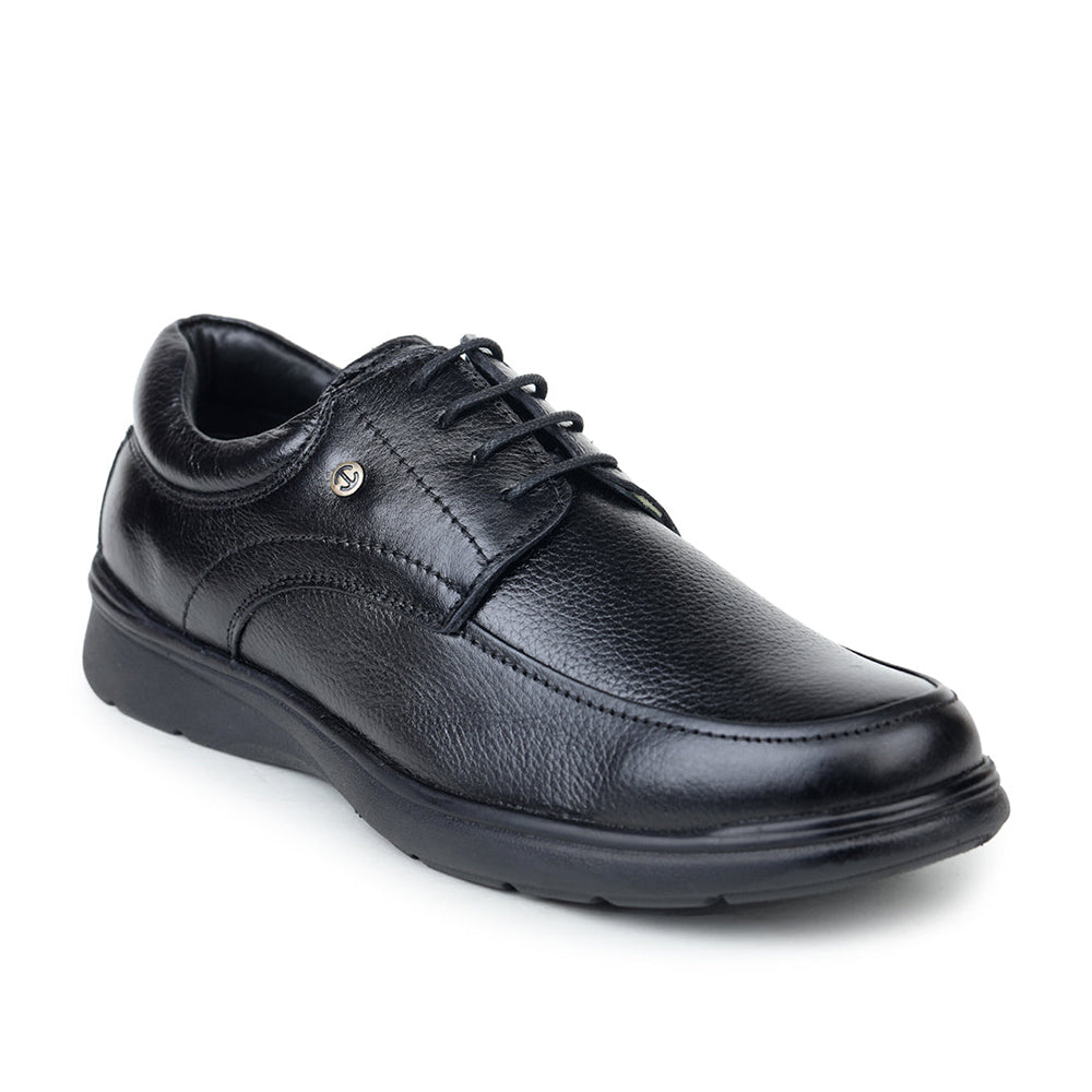 Healers Formal Lacing Shoes For Men (Black) AV-1 By Liberty