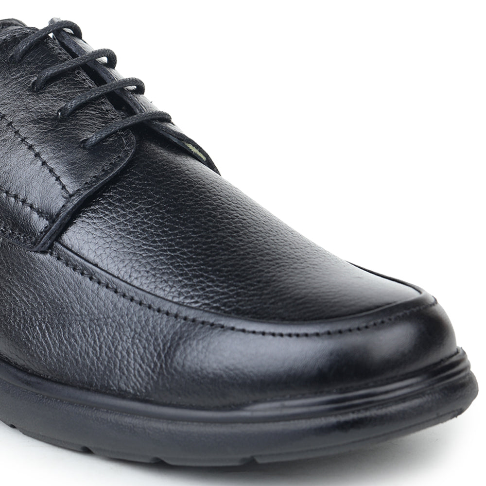 Healers Formal Lacing Shoes For Men (Black) AV-1 By Liberty