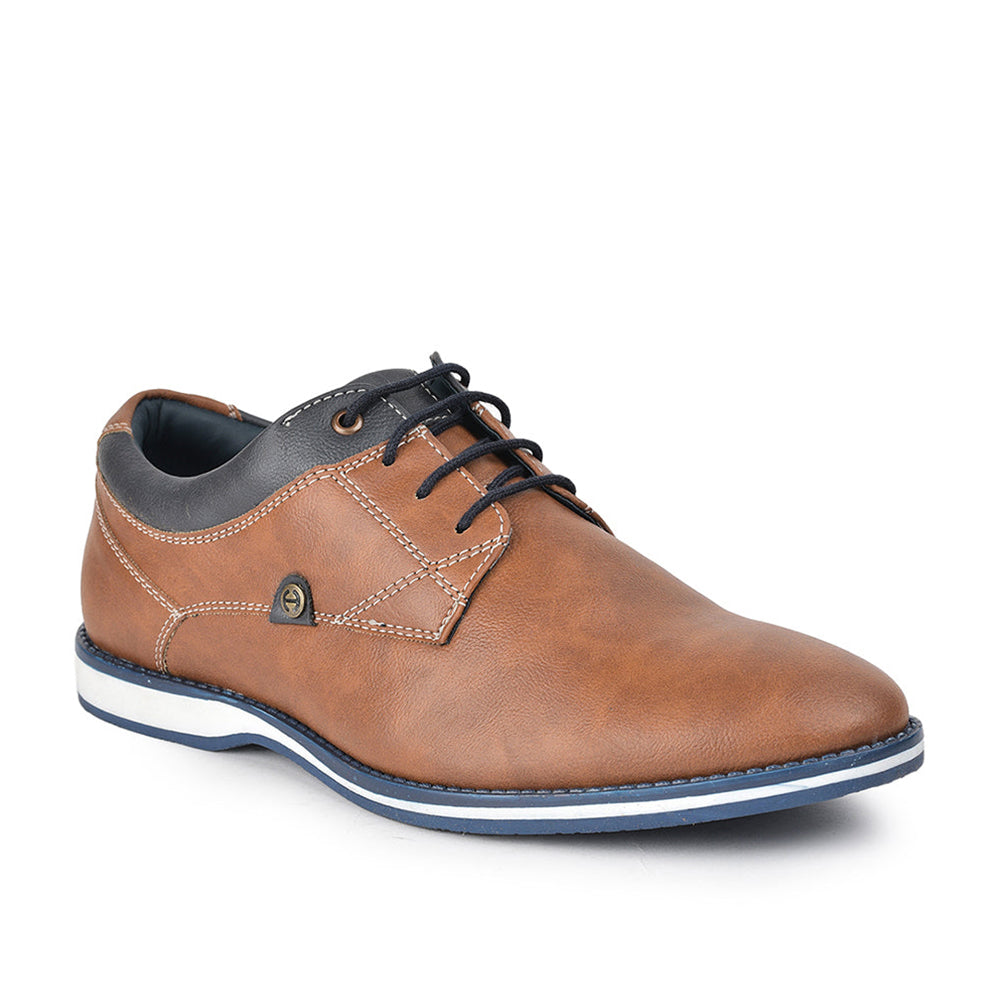 Healers Formal Tan Lacing Shoes For Men SYN-42 By Liberty