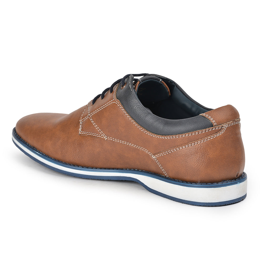 Healers Formal Tan Lacing Shoes For Men SYN-42 By Liberty