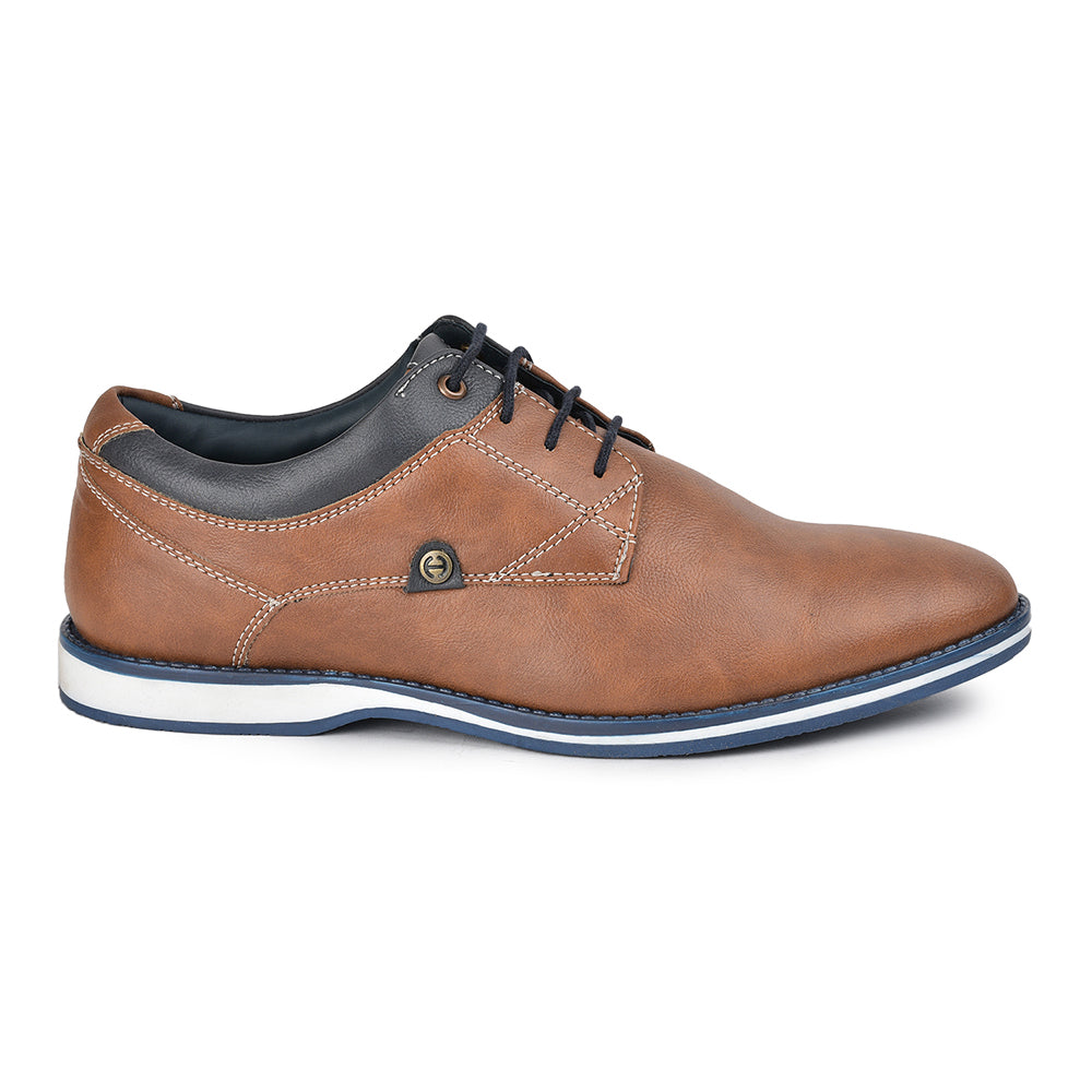 Healers Formal Tan Lacing Shoes For Men SYN-42 By Liberty