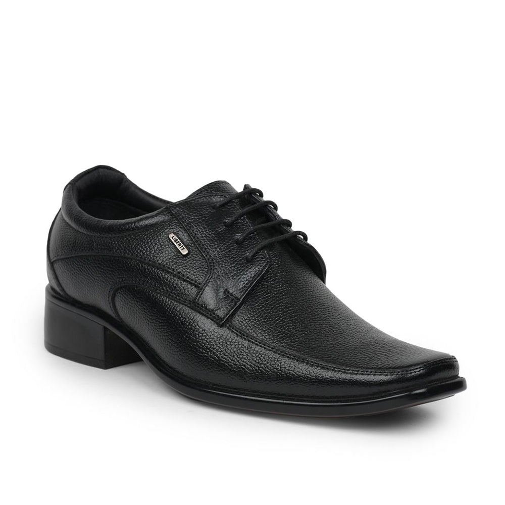 Fortune (Black) Formal Lace Up Shoes For Men AGK-37 By Liberty