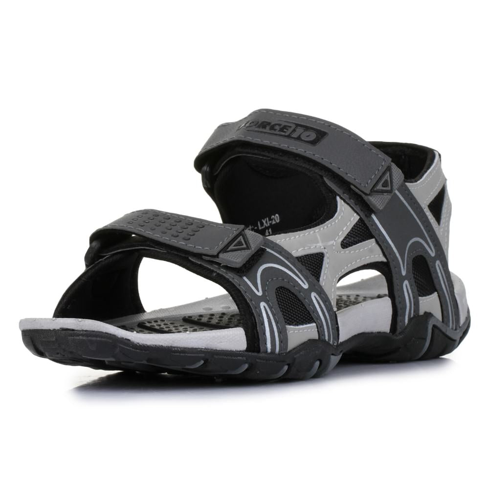 Force 1 Grey Sporty Sandals For Men LXI-2 By Liberty