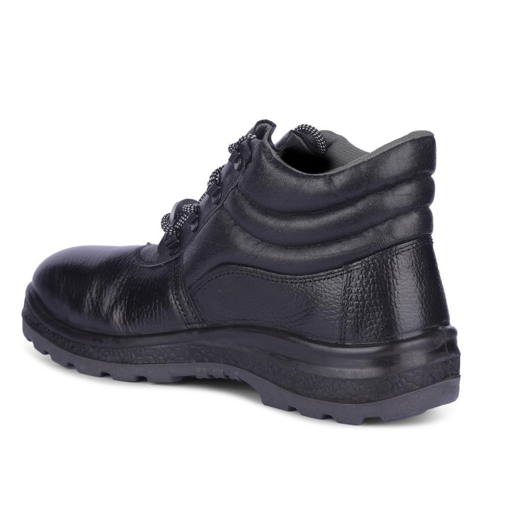 Freedom By Liberty Mens SURAKSHAAC Black Safety Lacing Shoes