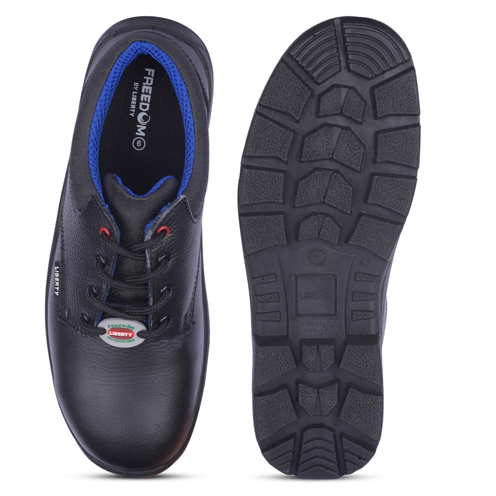 Freedom By Liberty Mens SURKSHA1SJ Black Safety Lacing Shoes