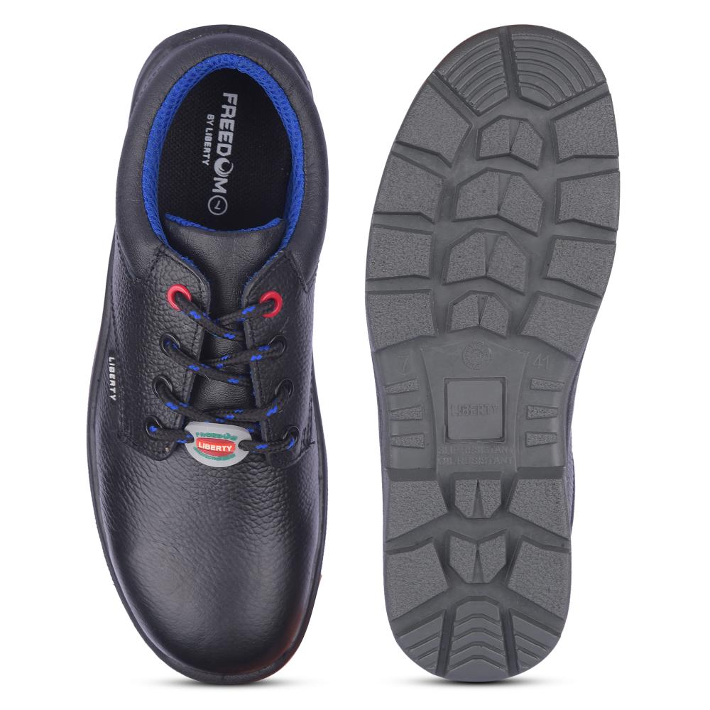 Freedom By Liberty Mens SURKSHA2CJ Black Safety Lacing Shoes