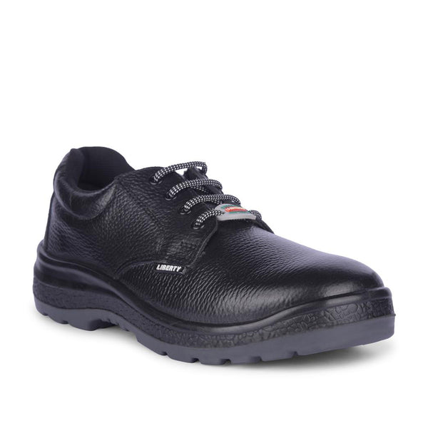 Freedom By Liberty Mens SURAKSHARA Black Safety Lacing Shoes