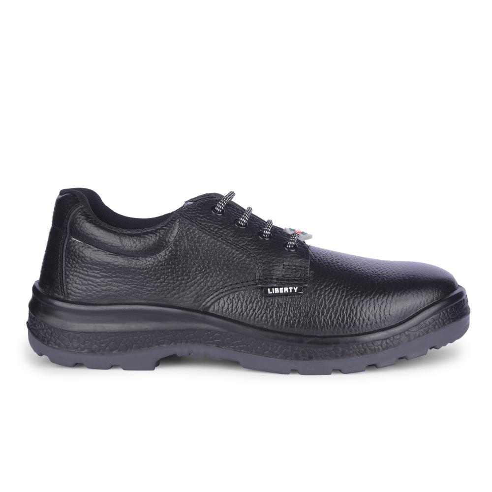 Freedom By Liberty Mens SURAKSHARA Black Safety Lacing Shoes