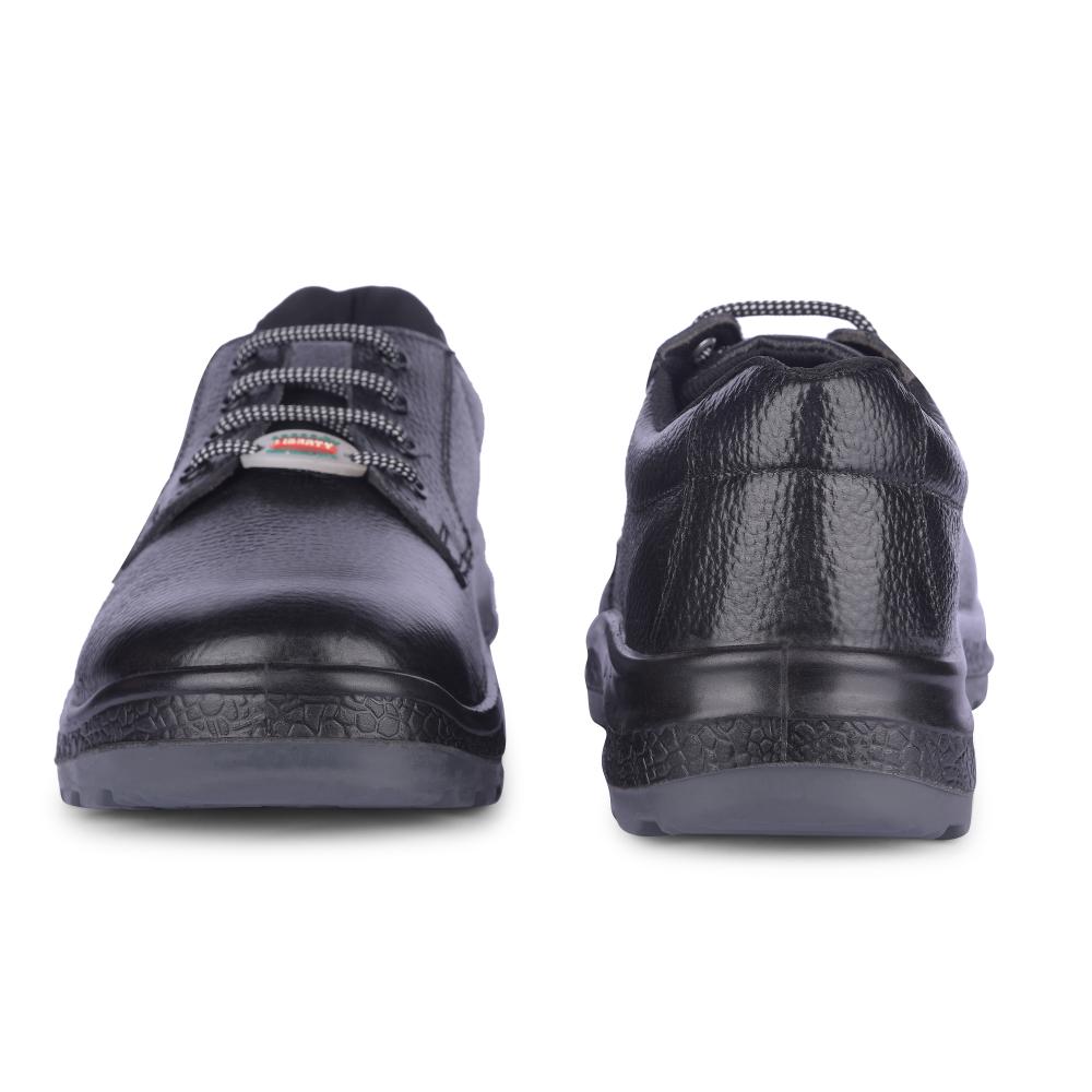 Freedom By Liberty Mens SURAKSHARA Black Safety Lacing Shoes