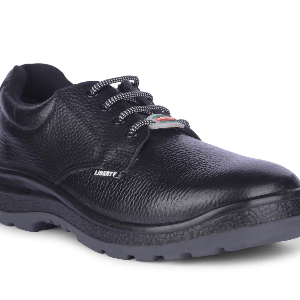 Freedom By Liberty Mens SURAKSHARA Black Safety Lacing Shoes