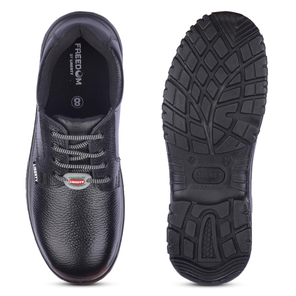 Freedom By Liberty Mens SURKSHA1SK Black Safety Lacing Shoes