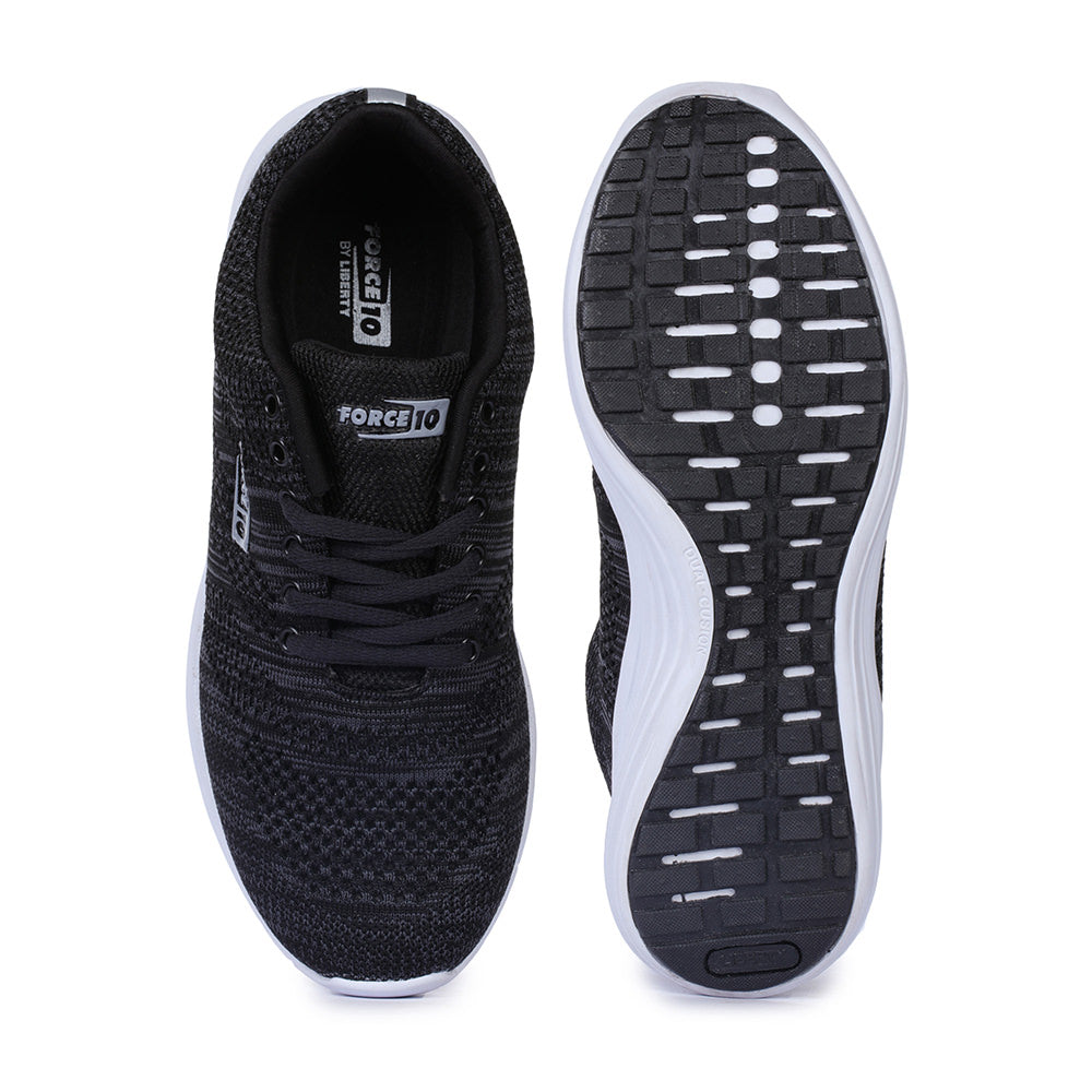 Force 1 Men's Black Sports Lacing (BROOK-2)