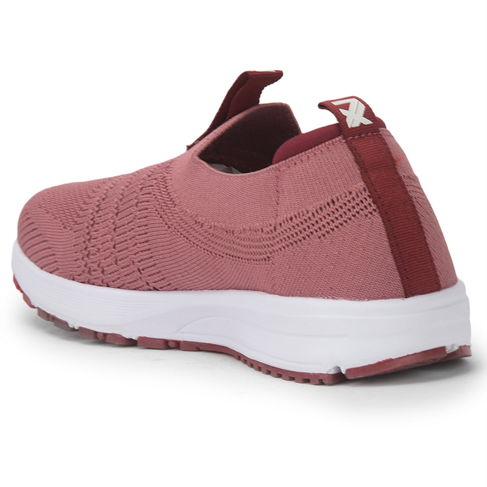 Leap7x Non Lacing Sports Shoes For Ladies (Peach) PERTH-1 By Liberty