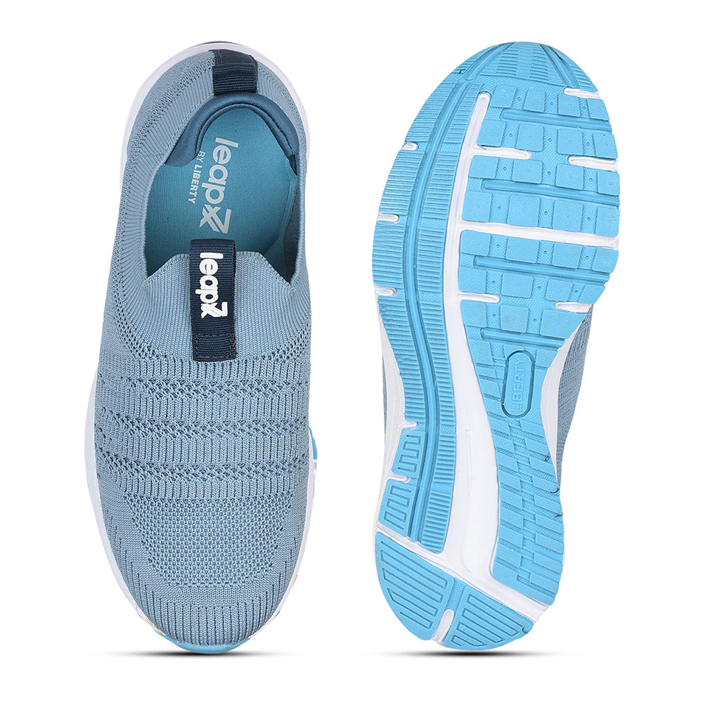 Leap7x Non Lacing Sports Shoes For Ladies (S.Blue) PERTH-1 By Liberty