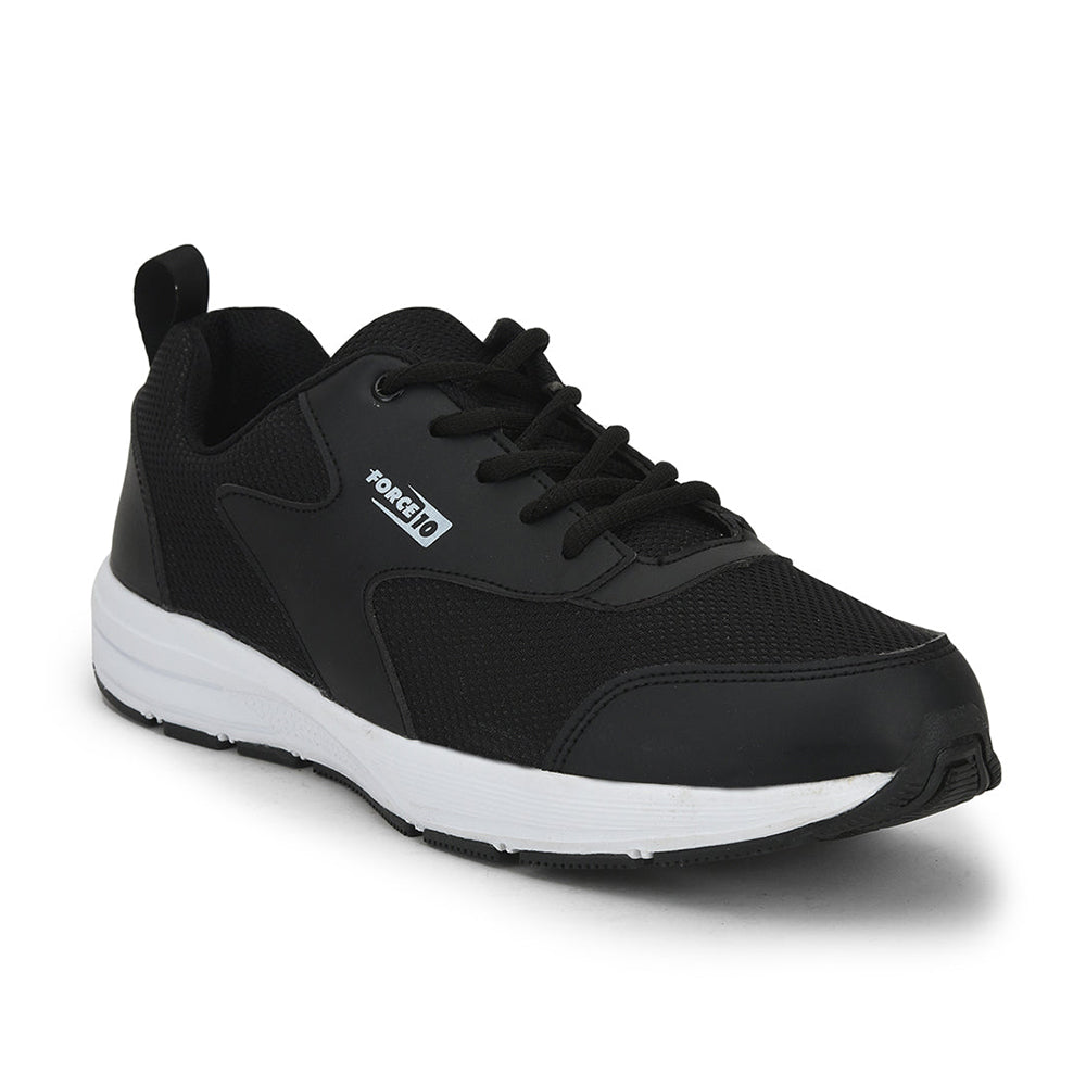 Force 1 Sports Lacing Shoes For Men (Black) SPRINT By Liberty