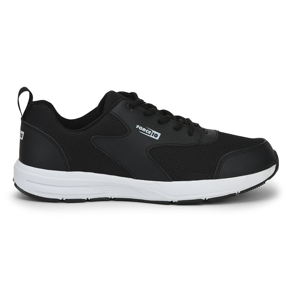 Force 1 Sports Lacing Shoes For Men (Black) SPRINT By Liberty