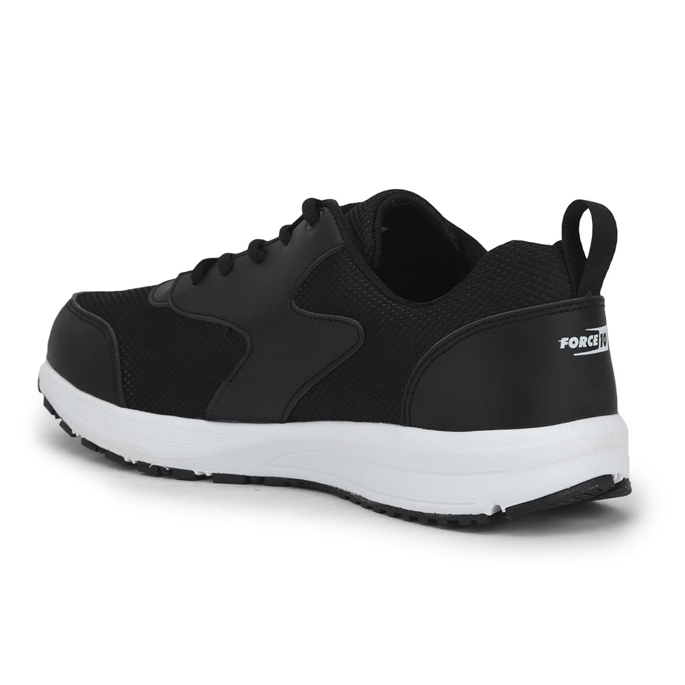 Force 1 Sports Lacing Shoes For Men (Black) SPRINT By Liberty