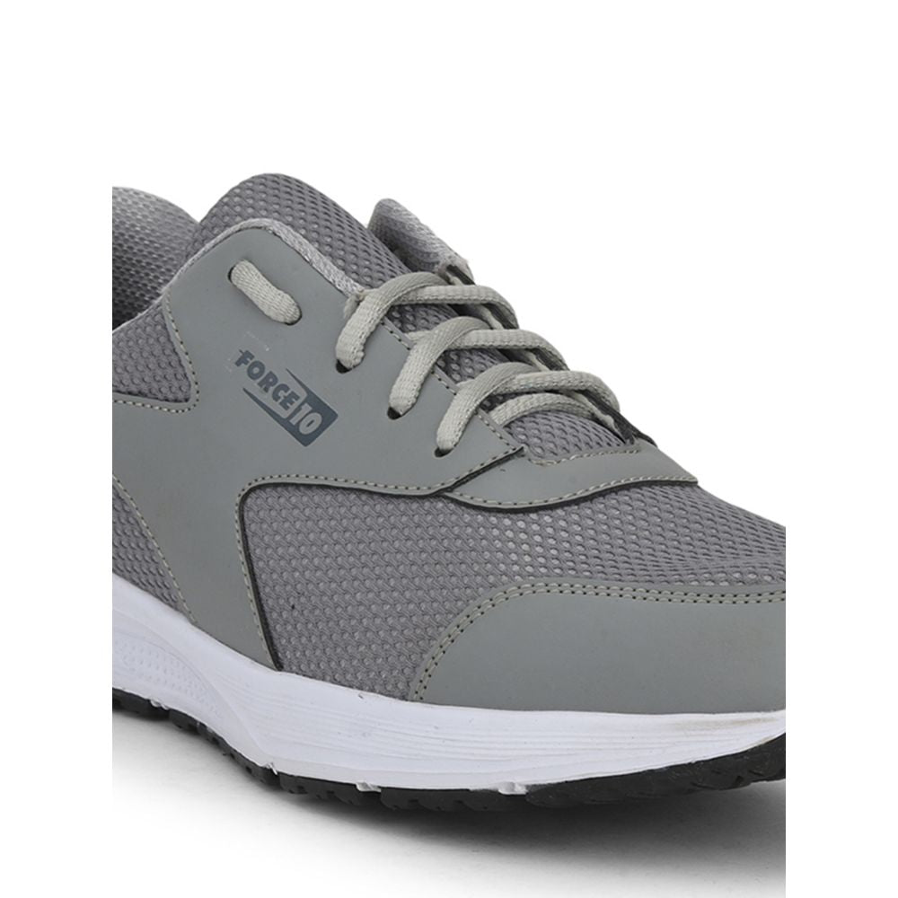 Force 1 Sports Lacing Shoes For Men (Grey) SPRINT By Liberty