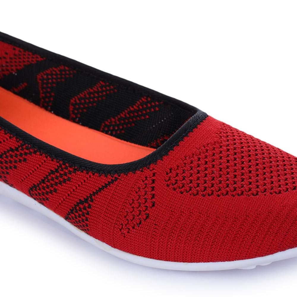 Gliders (Red) Casual Ballerina Shoes For Women PRETTY-2 By Liberty