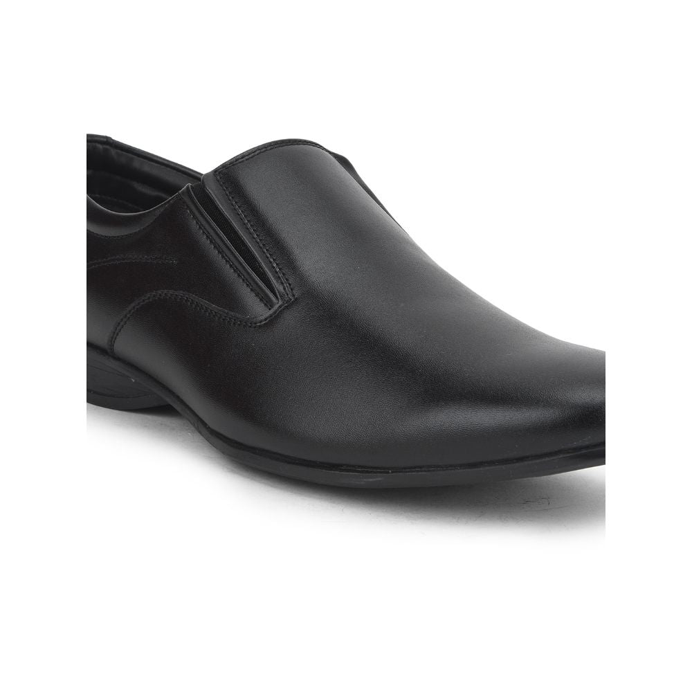 Fortune (Black) Formal Slip on Shoes For Men Robert-1 By Liberty