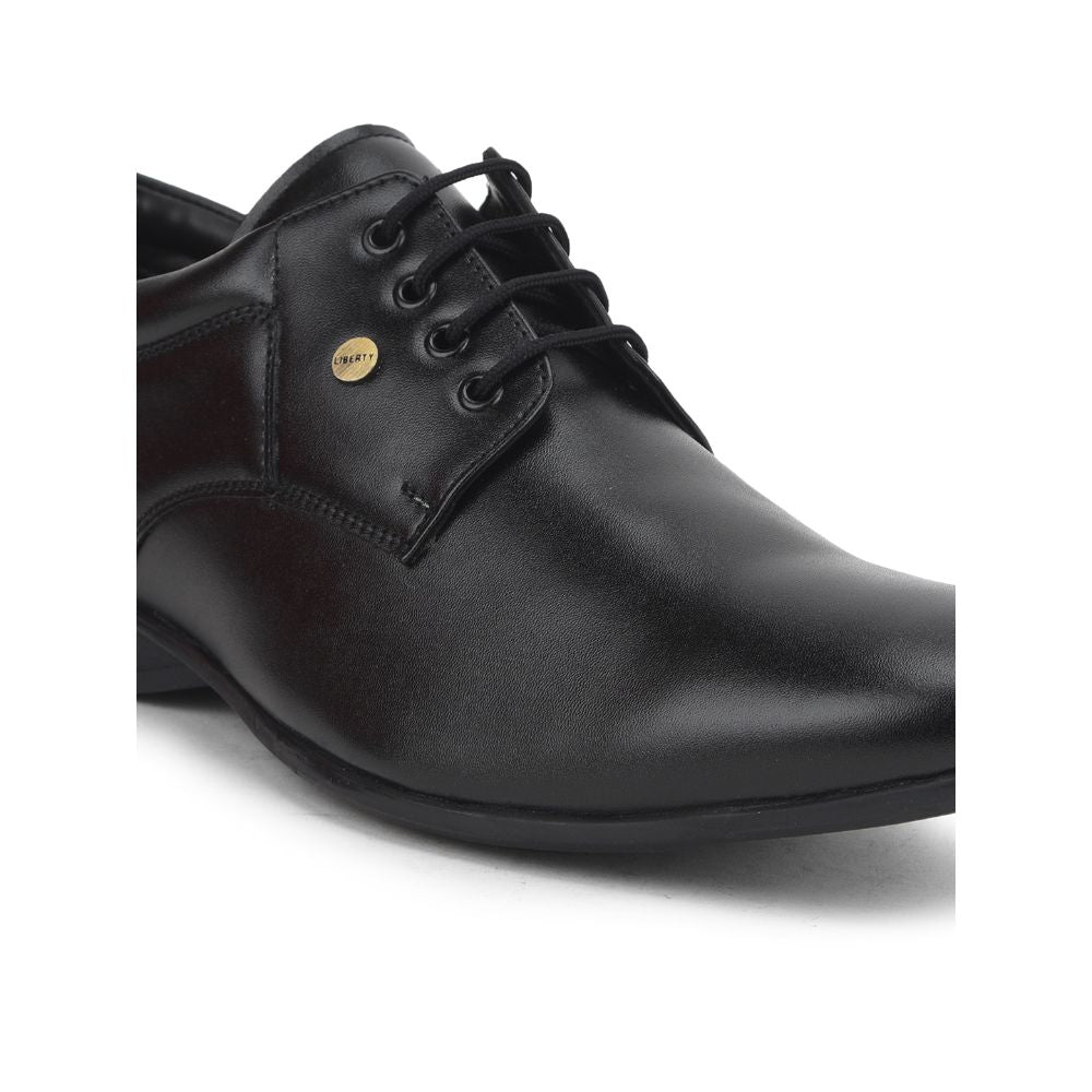 Fortune (Black) Formal Lace Up Shoes For Men Robert-2 By Liberty