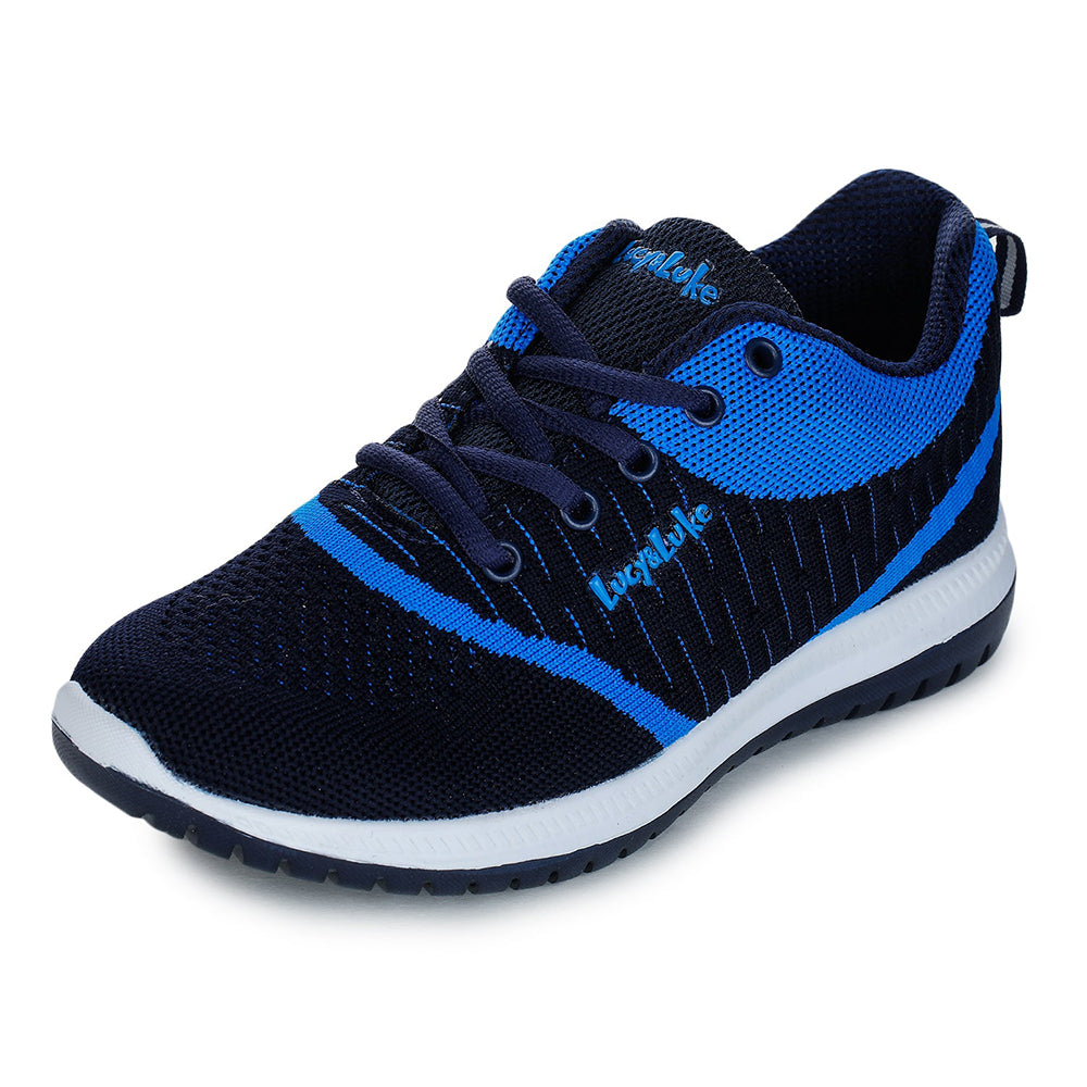 Lucy & Luke Lacing Blue Sports Running Shoes For Kids JAMIE-7 By Liberty