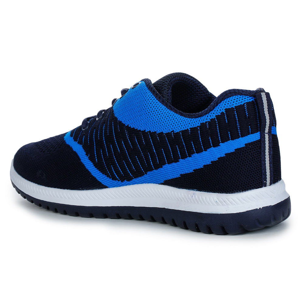 Lucy & Luke Lacing Blue Sports Running Shoes For Kids JAMIE-7 By Liberty