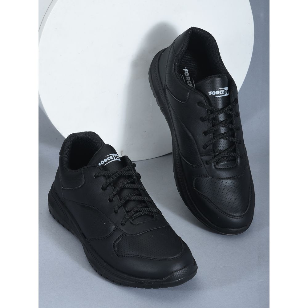 Force 1 School Lacing Shoes For Kids (Black) SKOLPRO-L By Liberty