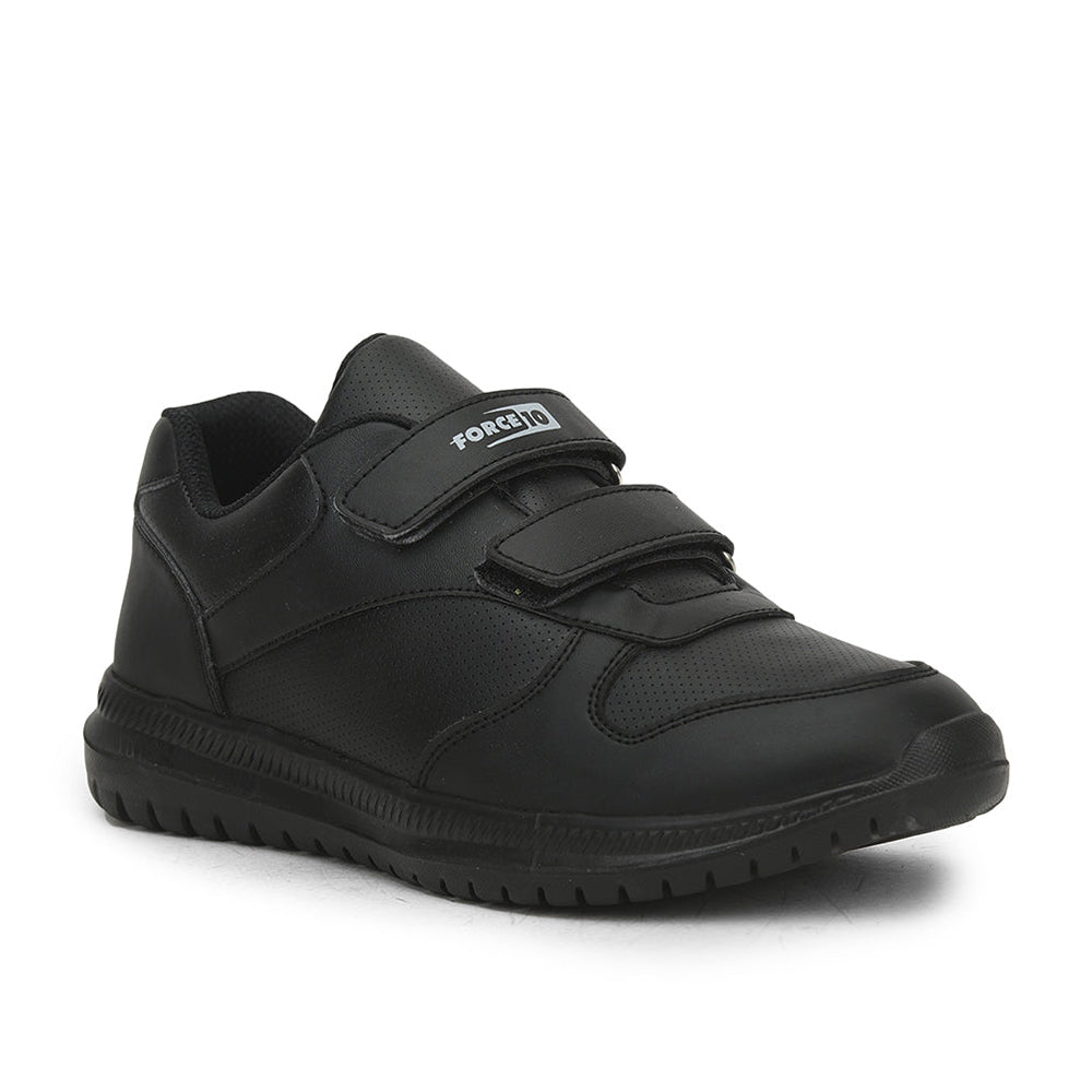 Force 1 School Non Lacing Shoes For Kids (Black) SKOLPRO-V By Liberty