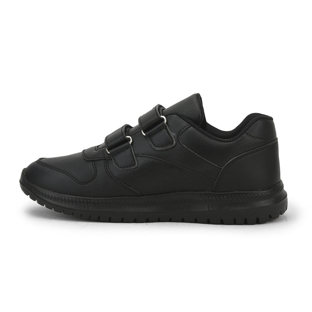 Force 1 School Non Lacing Shoes For Kids (Black) SKOLPRO-V By Liberty